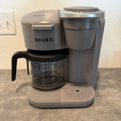Keurig K-Duo Essentials Grey Single-Serve K-Cup Pod Coffee Maker