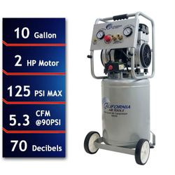 California Air Tools 10020C Ultra Quiet Oil-Free and Powerful Air Compressor, 2 HP