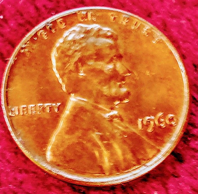 1960 Error Penny,NO Mint Mark
