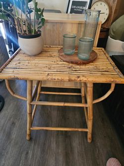 Vintage Bamboo side table
