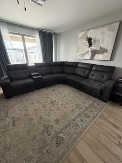 Large gray sectional