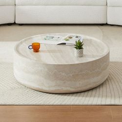 31.49'' Faux MARS Pattern Coffee Tables