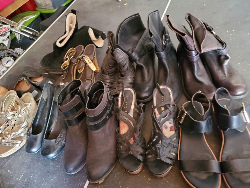 Size 8 Shoe Lot, Madden GIRL, Mossimo, Franco Sarto, Nine West, American Eagle,Baby PHAT, DKNY...