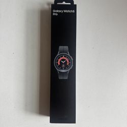 Samsung Galaxy Watch 5 Pro (45mm, Black Titanium, Bluetooth) — Brand New, Sealed
