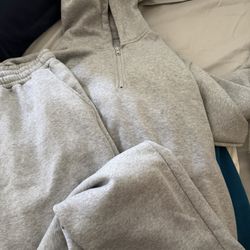 Men Quarter Zip Sweat Suit Xxl