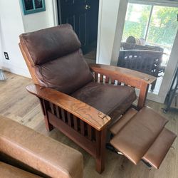 Vintage Leather Recliner 