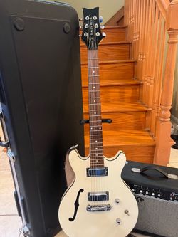 Daisy Rock Retro H Semi Hollow w/ Hardshell Case, Fender Amp