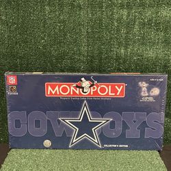 RARE! 2006 Monopoly NFL Dallas Cowboys Collectors Edition Board Game New Sealed.