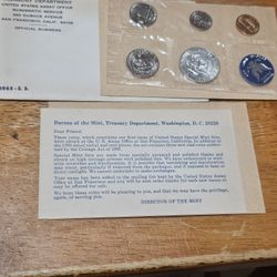 1965 S.S. Uncirculated Coin Set Treasury Department 
