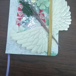 Christmas Holiday Themed Custom Made Glitter Snowman Journal