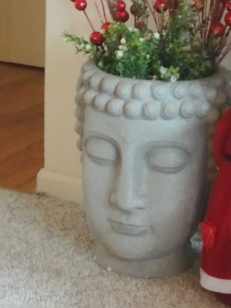 Beautiful Budda Planter New Never Used Outside