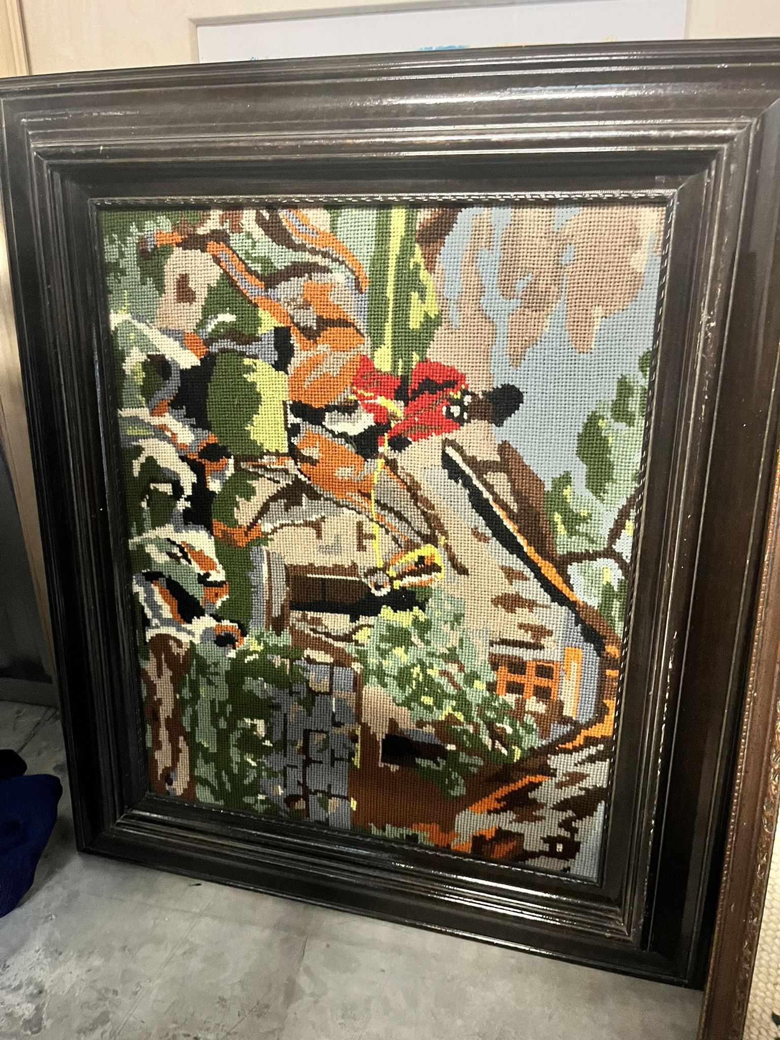 Beautiful Vintage Hand, Needling Artwork