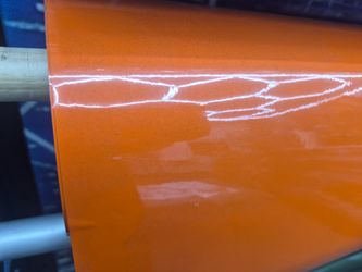 Tangy orange vinyl wrap roll 5x75 cheetah
