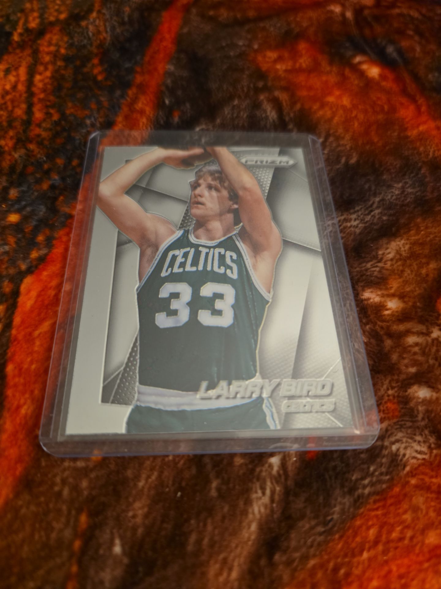 Larry Bird 2014-2015 Panini Prizm basketball card.