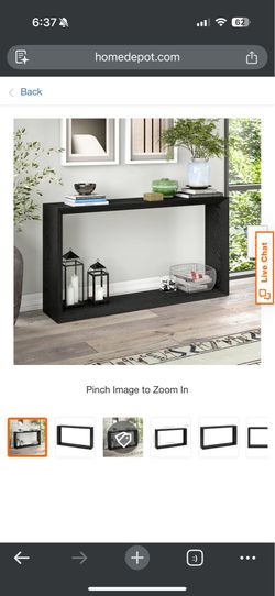 New in Box - Black Console Table