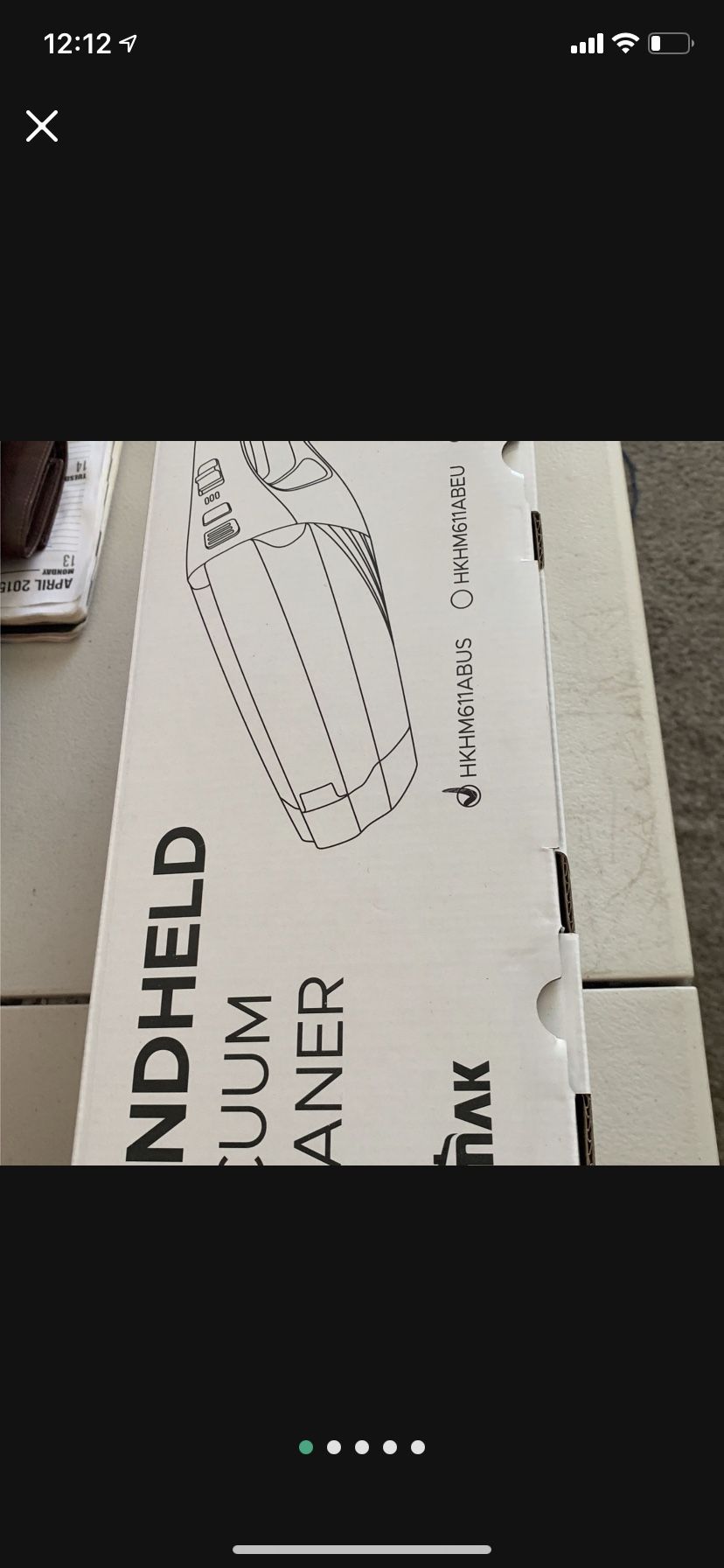 Hommak Handheld Vacuum Cleaner HM611A New In Box