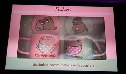 Pusheen mug set
