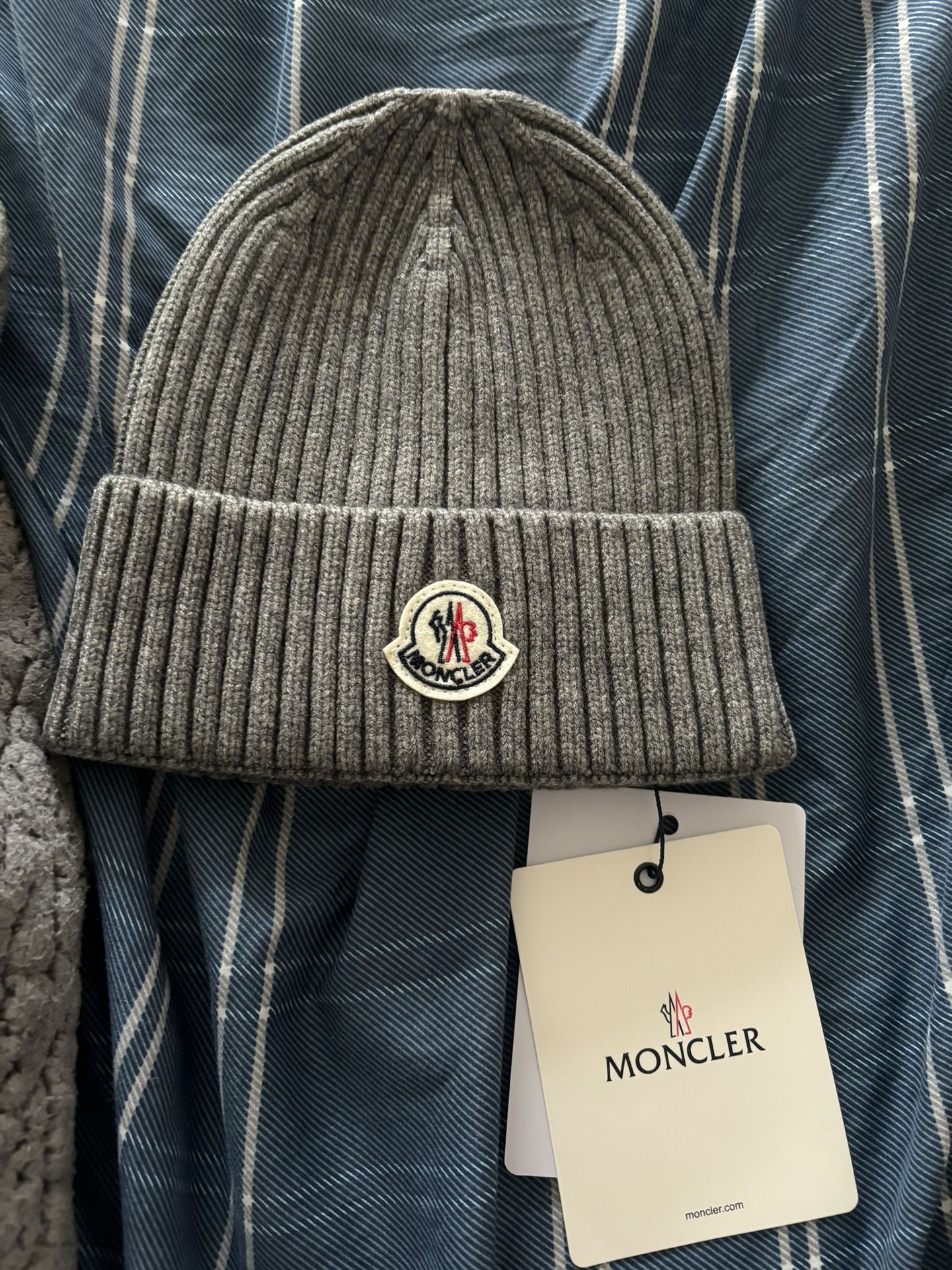 Grey Moncler Beanie