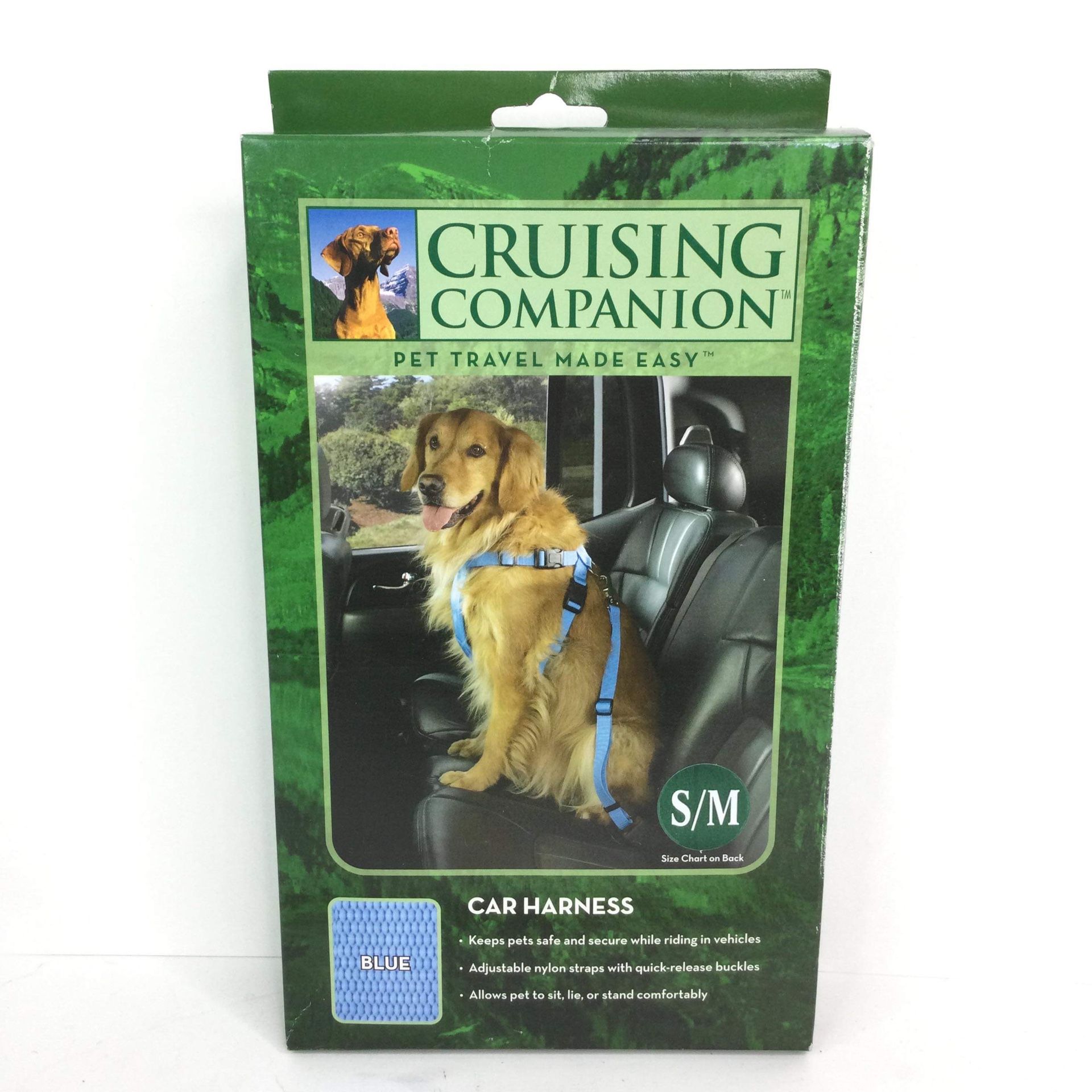 NEW Cruising Companion Car Harness for Dogs - Blue - Size SMALL/MEDIUM 