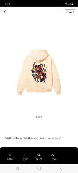 Brand New Assc Quivering Liquids Hoodie Size XL