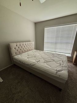Queen size Bed Frame & Mattress