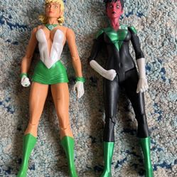 Dc Direct Green Lantern Rare Figure Lot Ariana & Soranik Natu