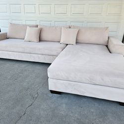 Gorgeous Ivory Large Sectional Sofa (Delivery Available)