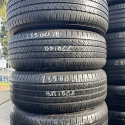235/60/18 Bridgestone 4 Used Tires Installed And Balanxed Run Flat