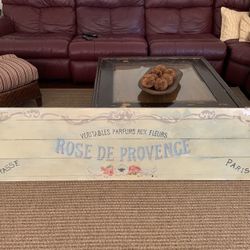 French Country Wood Painted Art 