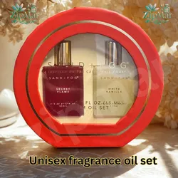 Sand + Fog Parfum Oil Set Secret Flame & White Vanilla 2x0.5 oz Sweet Unisex New