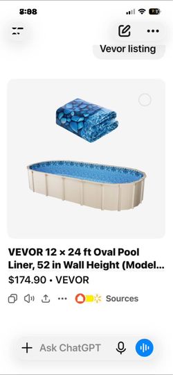 Pool liner (new)