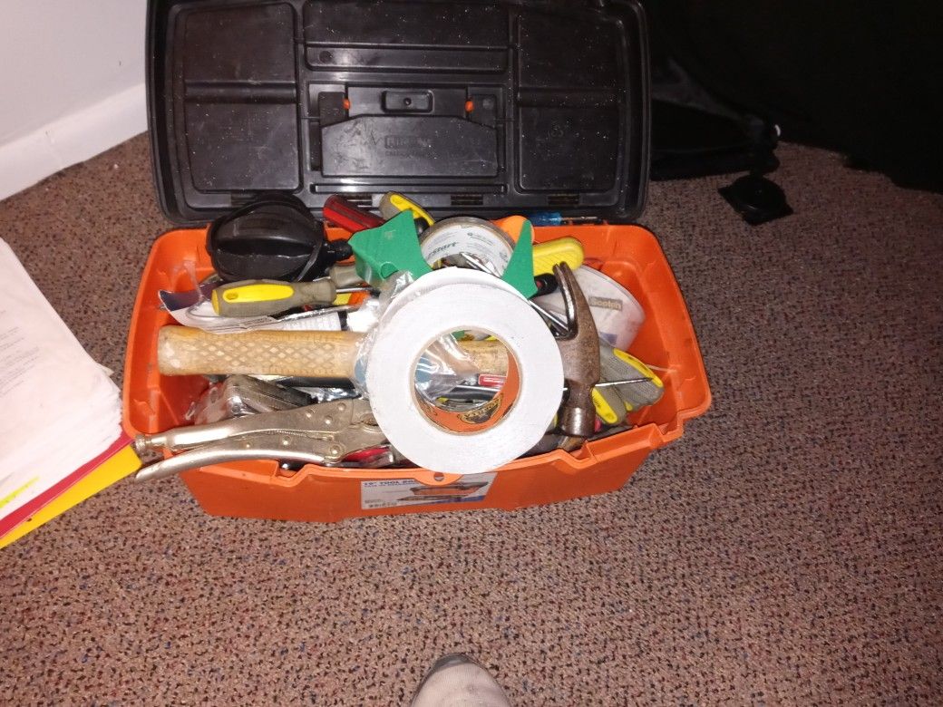 Toolbox Full Of Assorted Tools And Other Things
