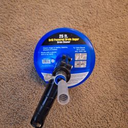 25ft. drill powered drain auger