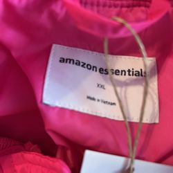 New Amazon Essentials XXL Long Jacket Bright Pink 35.00