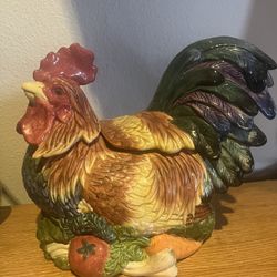 Fitz and Floyd Coq du Village Cookie Jar (Rooster) 