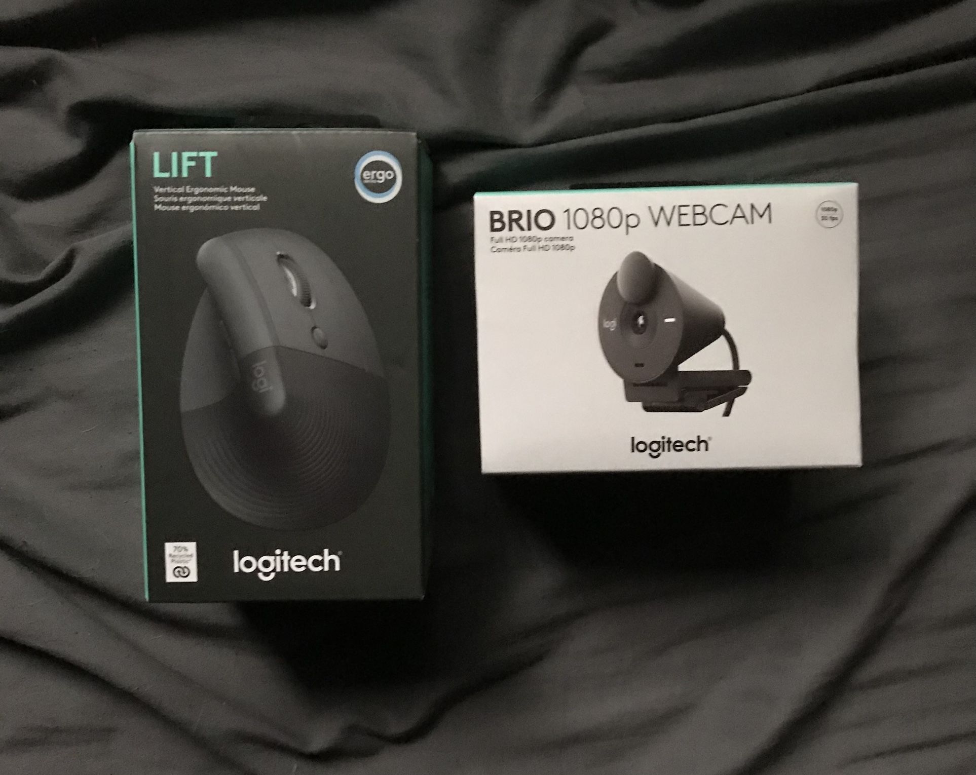 Logitech Brio 1080P Webcam & MX Master 3S Wireless Gaming Mouse