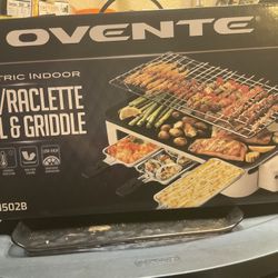 Sale BrandNew BBQ Grill Griddle Dishes Ovente Electric Indoor