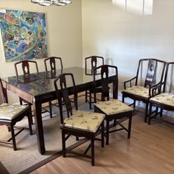 Last Chance -Reduced Price! Asian inspired Dining Room Table/Chairs