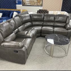 Gray Recliner Sectional , Delivery Available 