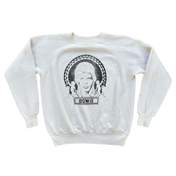 Vintage 80s David Bowie Crewneck Sweatshirt Size Large
