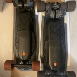 2 Boosted Mini X’s With Remotes,,, No Board Charger 