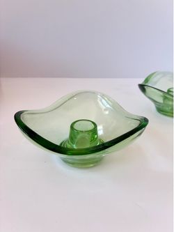 Lime Green Candlestick Holders