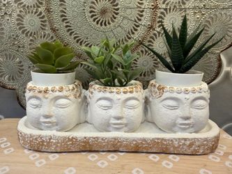 Bohemian style Buddha plants not included new