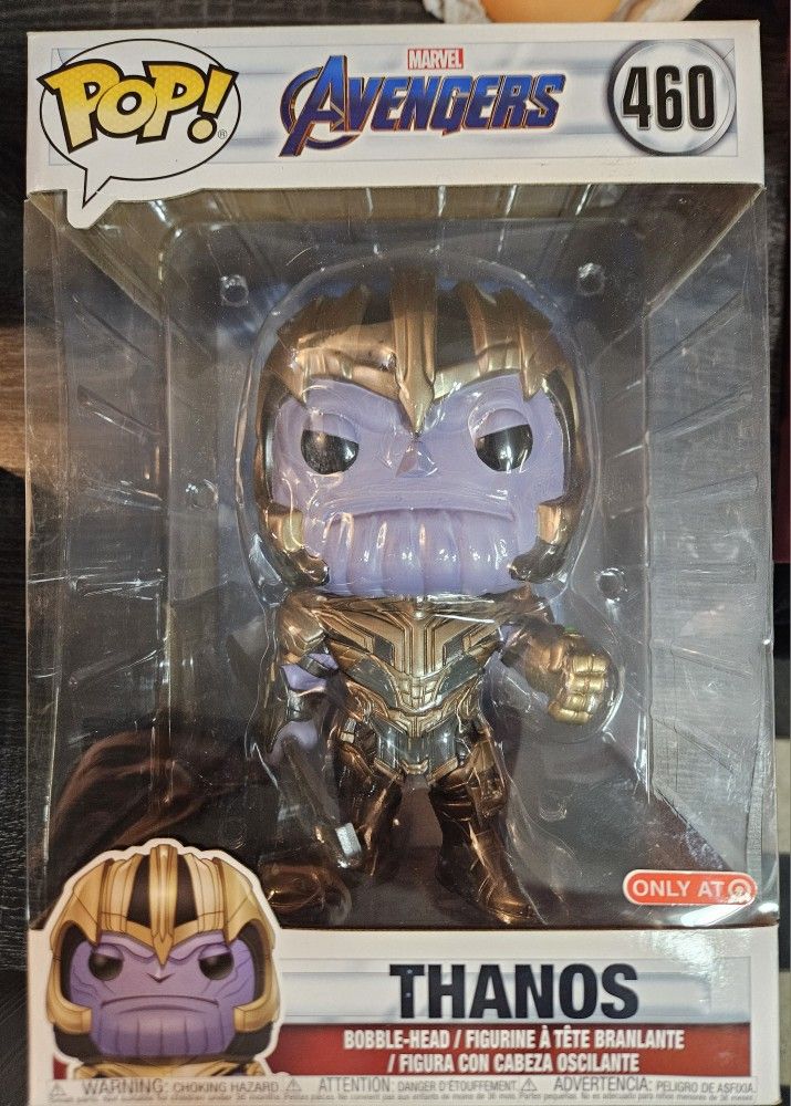 Jumbo 10" Funko Pop! Vinyl Marvel Comics Avengers Thanos Target Exclusive #460