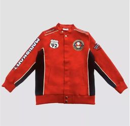 Mario Kart Canvas Racing Jacket Red - s xs m