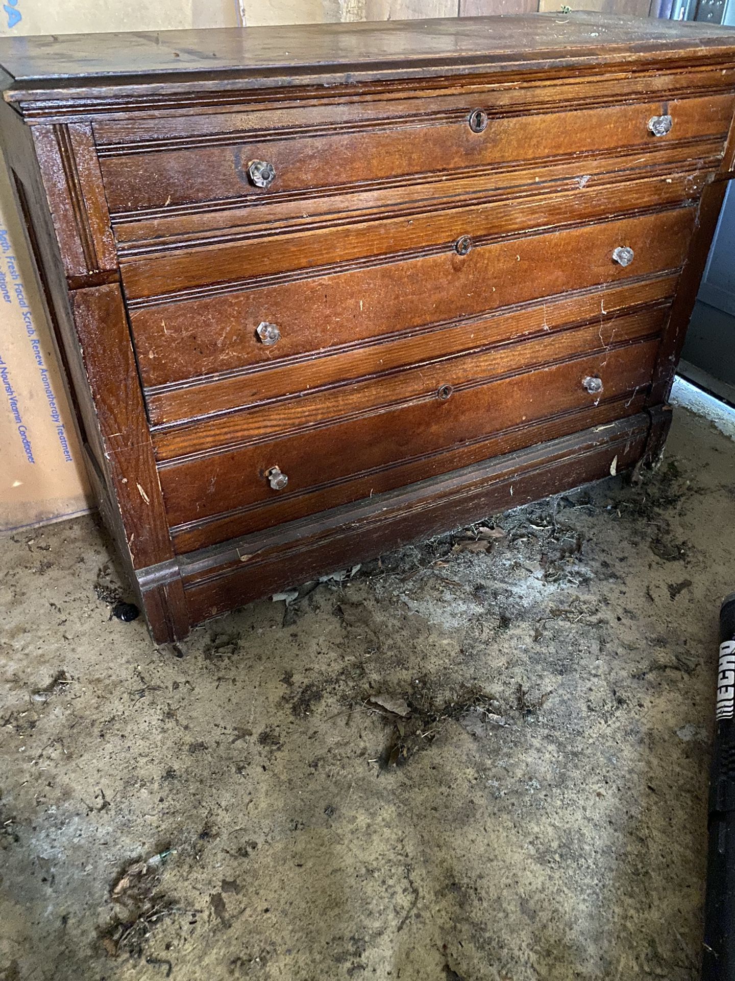 Vintage Solid Oak Dresser