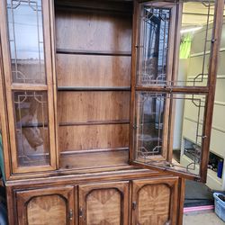 Solid wood hutch