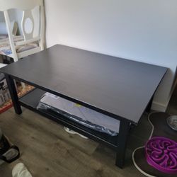 Black 2 tier coffee table