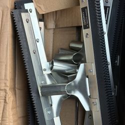 Notched Squeegees, 18 Inch Blade Size, Reversible Rubber Blade - Floor Coating