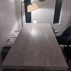 Rectangular Wood Dining Table 